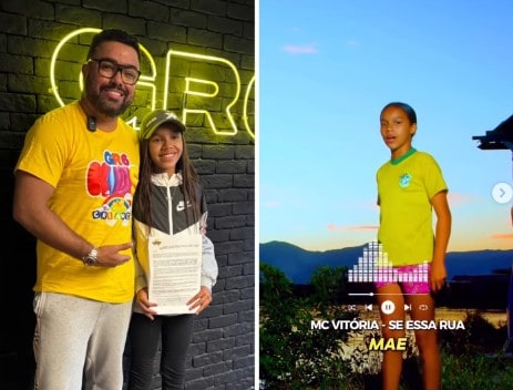 MC Vitória, de 13 anos, viraliza com o hit “Se Essa Rua Fosse Minha” e assina contrato com a GR6