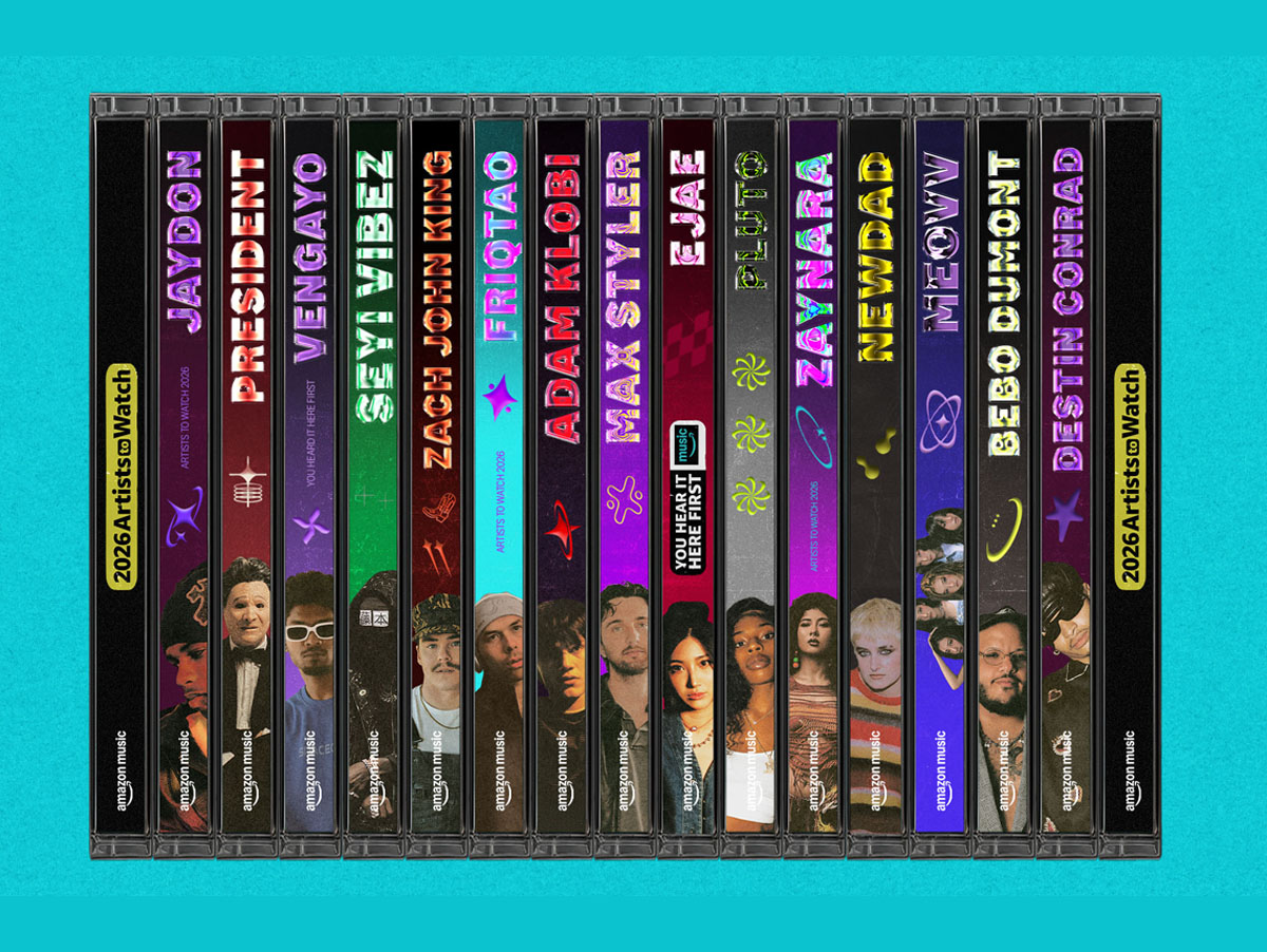 Amazon Music anuncia Artists to Watch 2026 com 49 talentos globais e enaltece a brasileira Zaynara