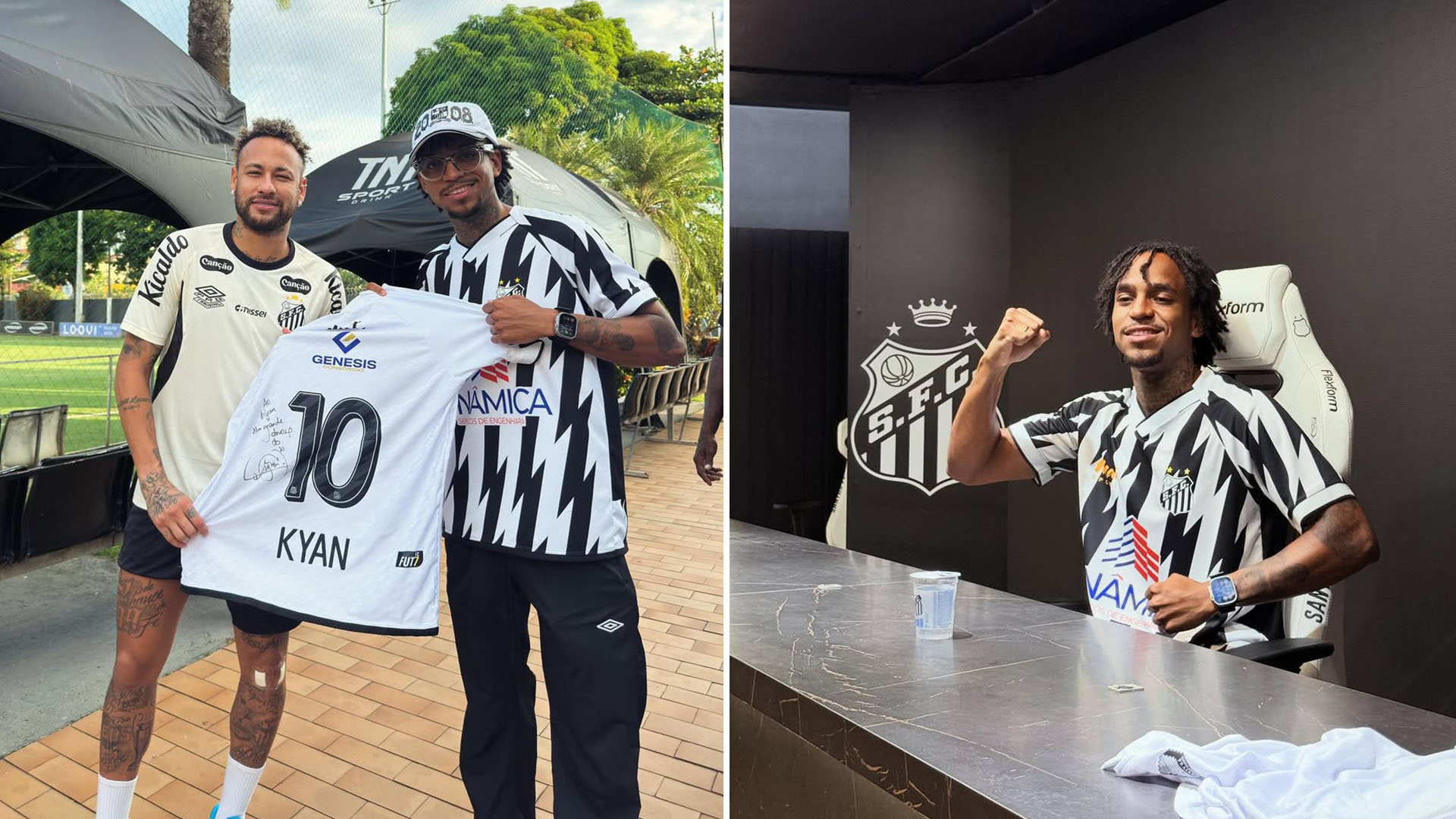 Kyan assina com o Santos para atuar no Fut7 e concretiza sonho de infância