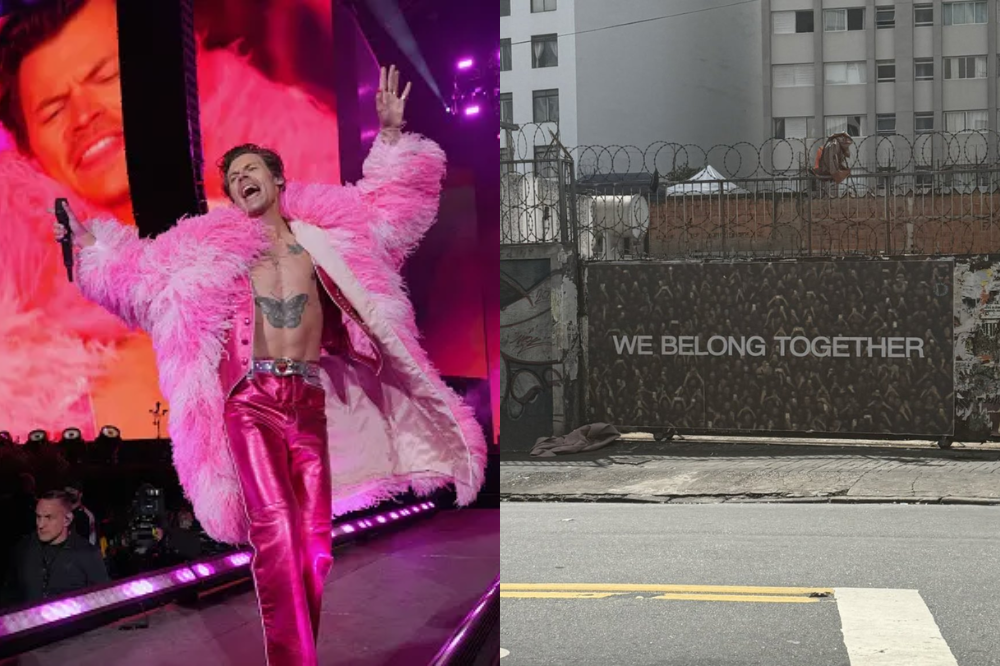 Harry Styles espalha mensagem misteriosa “We Belong Together” em cidades internacionais