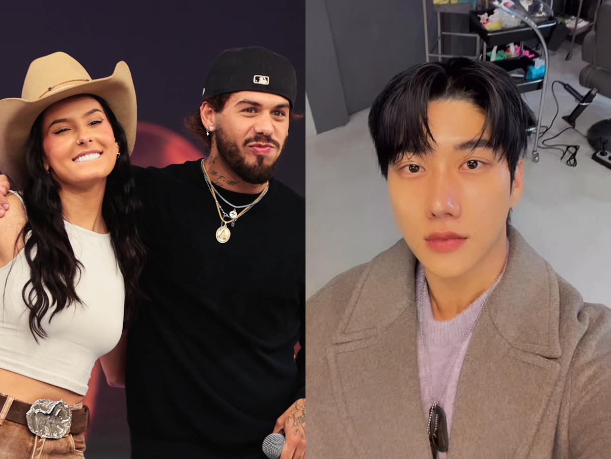 Zé Felipe acompanha reação de influencer coreano a Ana Castela