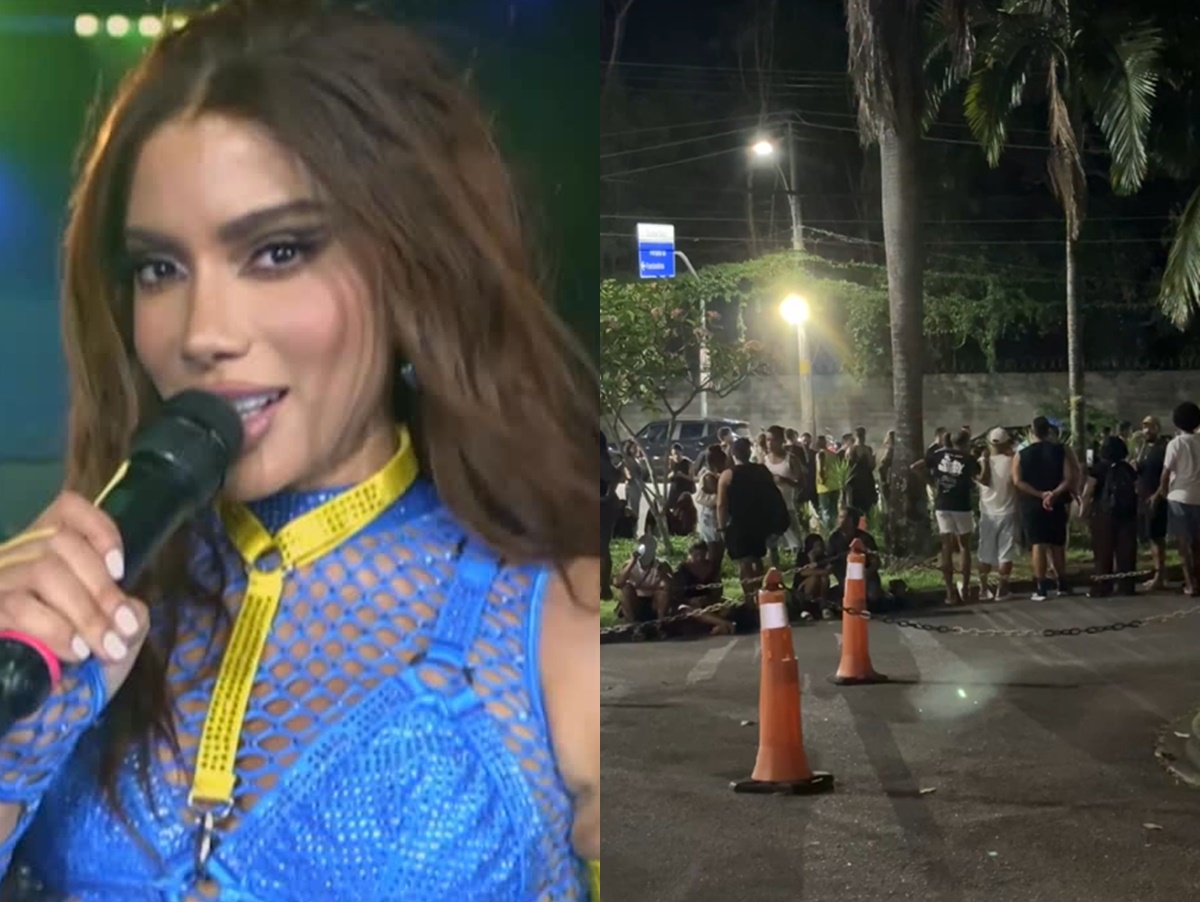 Anitta reúne mais de 500 fãs em frente ao Projac e justifica por que não os atendeu