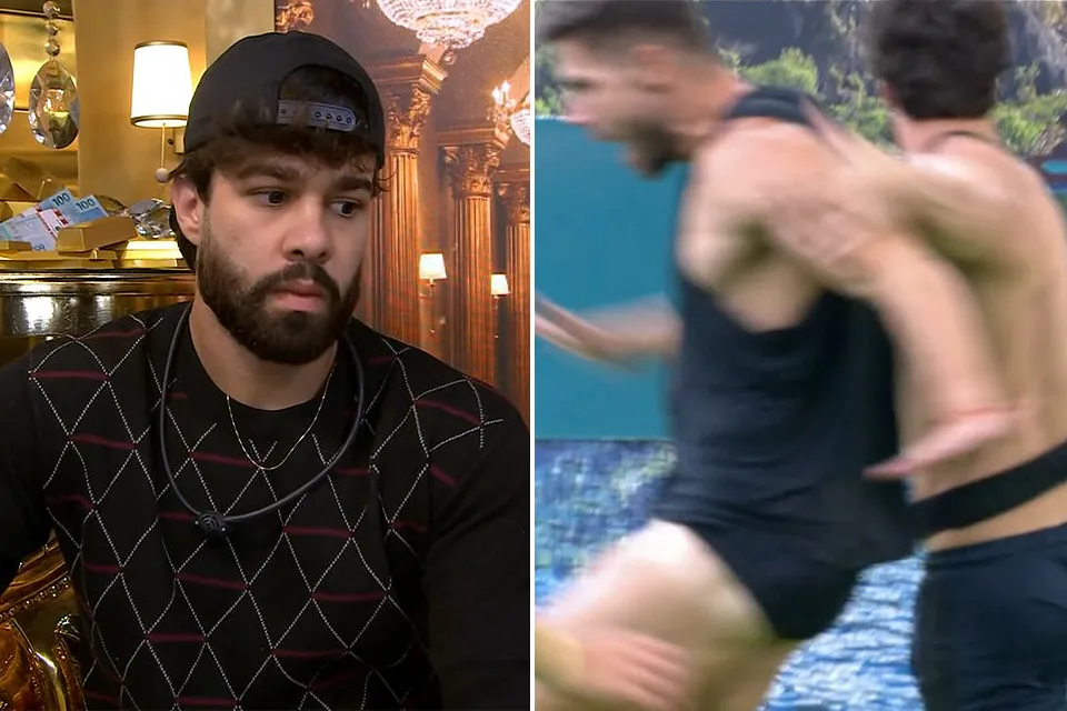 BBB26: Paulo Augusto é expulso após empurrão que derrubou Jonas na disputa pelo Big Fone
