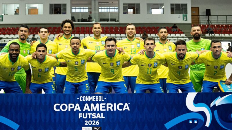Brasil enfrenta Peru nas semifinais da Copa América de Futsal