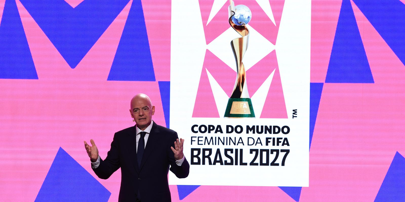 Fifa apresenta marca e slogan da Copa do Mundo Feminina 2027 no Rio de Janeiro