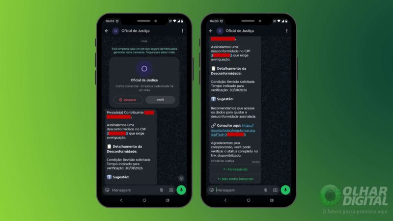 STJ alerta sobre golpe de falso oficial de justiça no WhatsApp