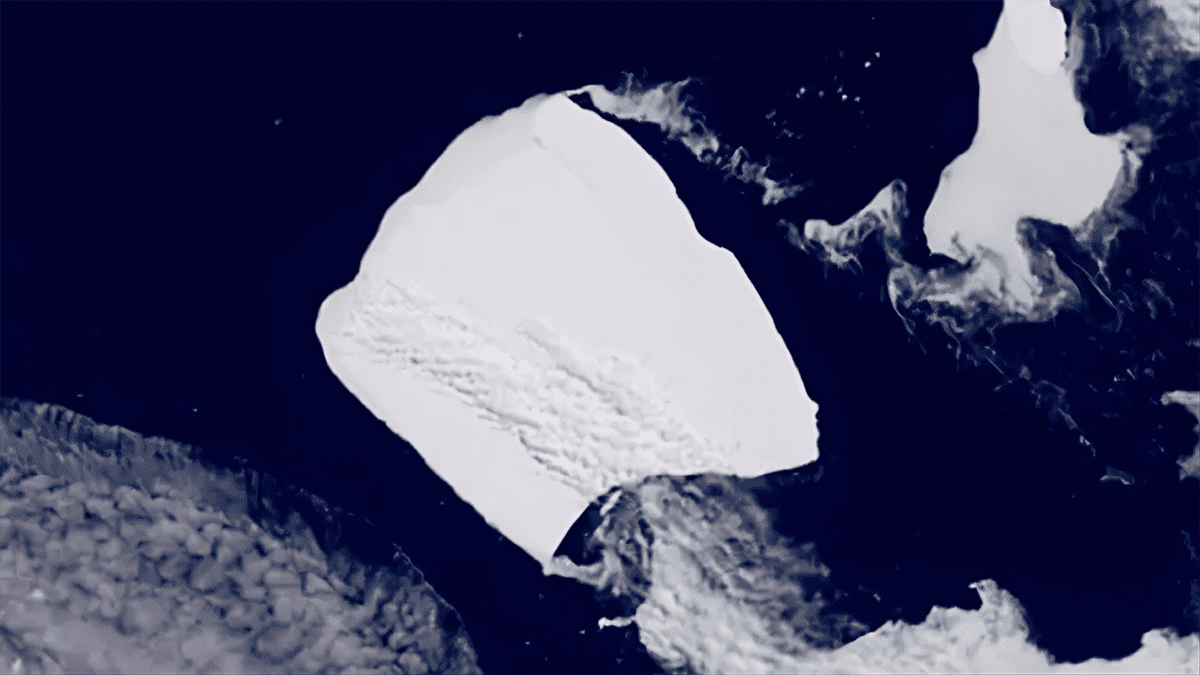 Foto da NASA mostra colapso iminente do maior iceberg do mundo