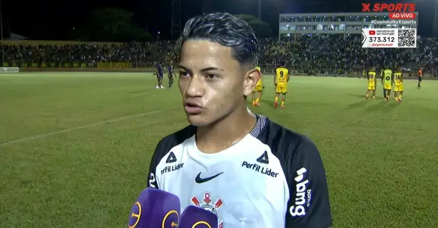 Atacante exalta reação do Corinthians ao garantir liderança e vaga na Copinha