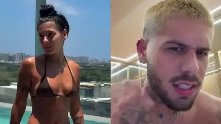 Zé Felipe reage com ciúmes após influenciador coreano elogiar Ana Castela