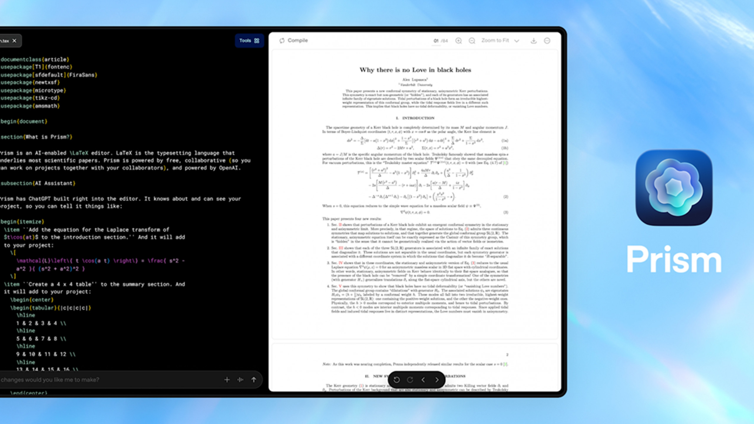 Prism: OpenAI lança ambiente gratuito para acelerar pesquisas científicas