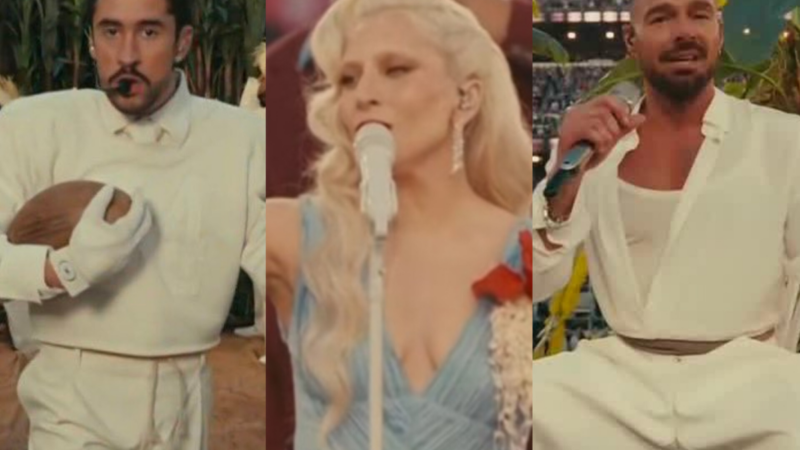Bad Bunny reúne Lady Gaga e Ricky Martin em performance histórica no Super Bowl