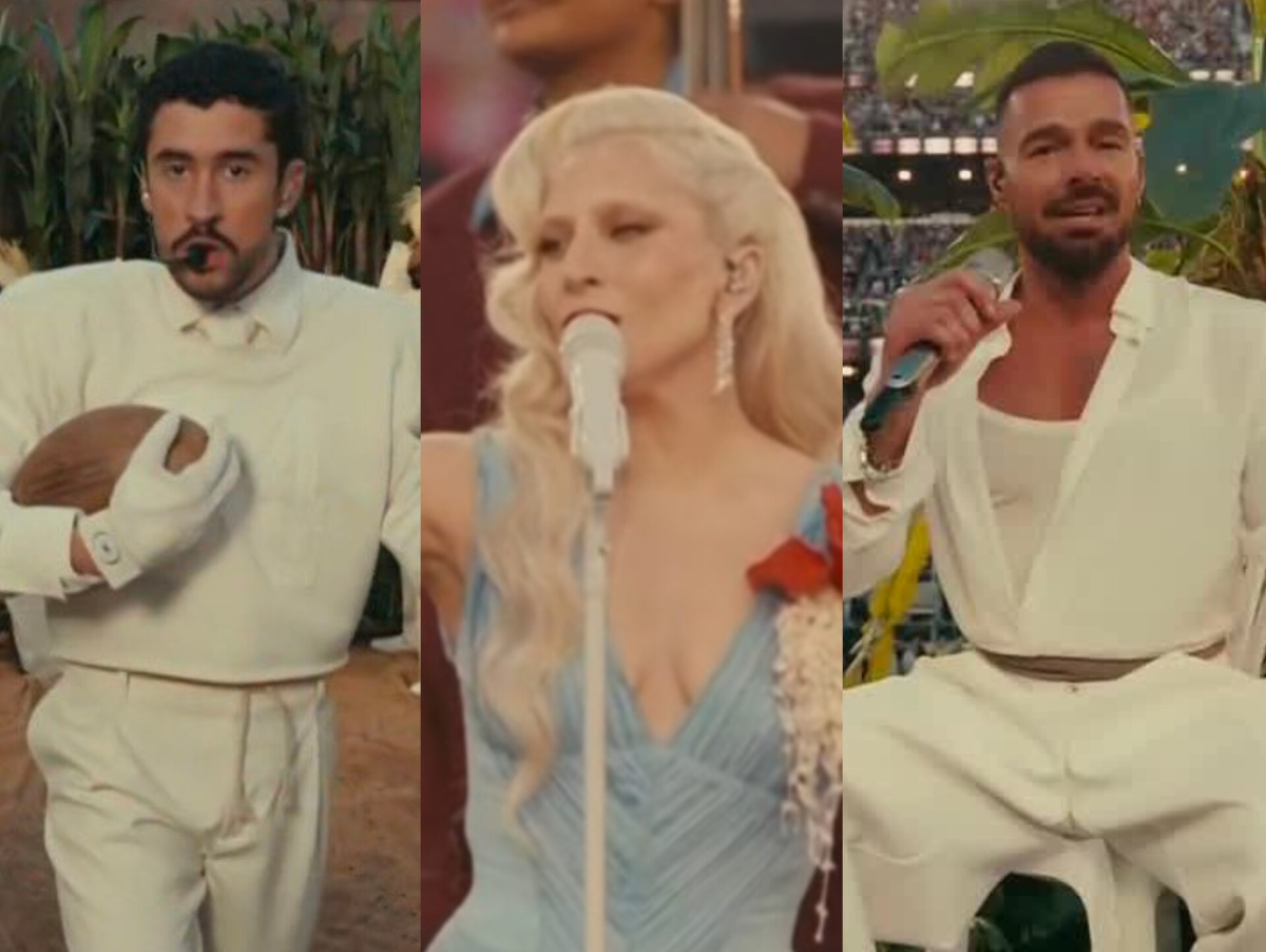 Bad Bunny reúne Lady Gaga e Ricky Martin em performance histórica no Super Bowl