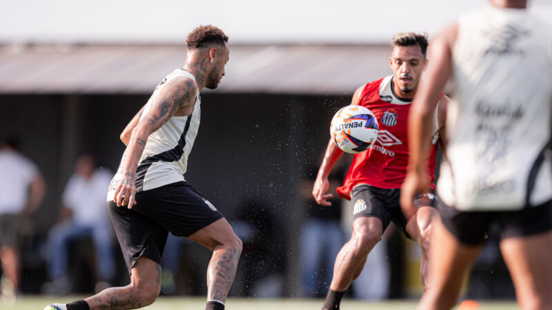 Gazeta Esportiva publica galeria com fotos do treino do Santos nesta quarta-feira