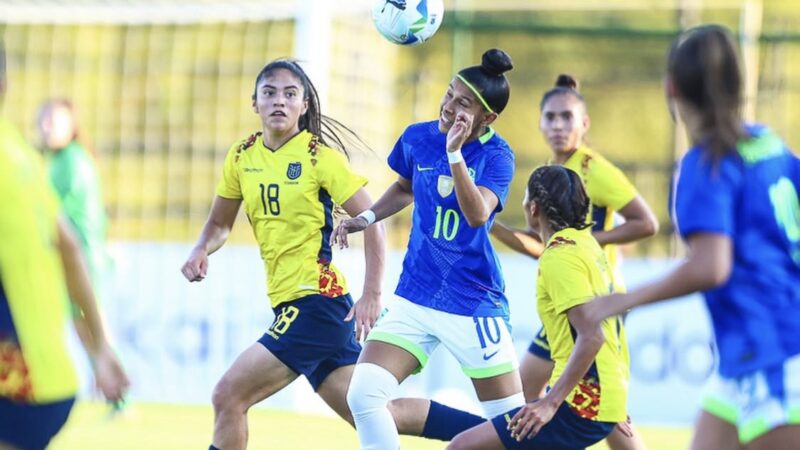 Brasil empata com Equador por 1 a 1 e perde chance de garantir título do Sul-Americano sub-20 feminino