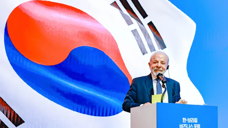 Lula pede abertura do mercado sul-coreano para produtos agropecuários brasileiros e critica protecionismo