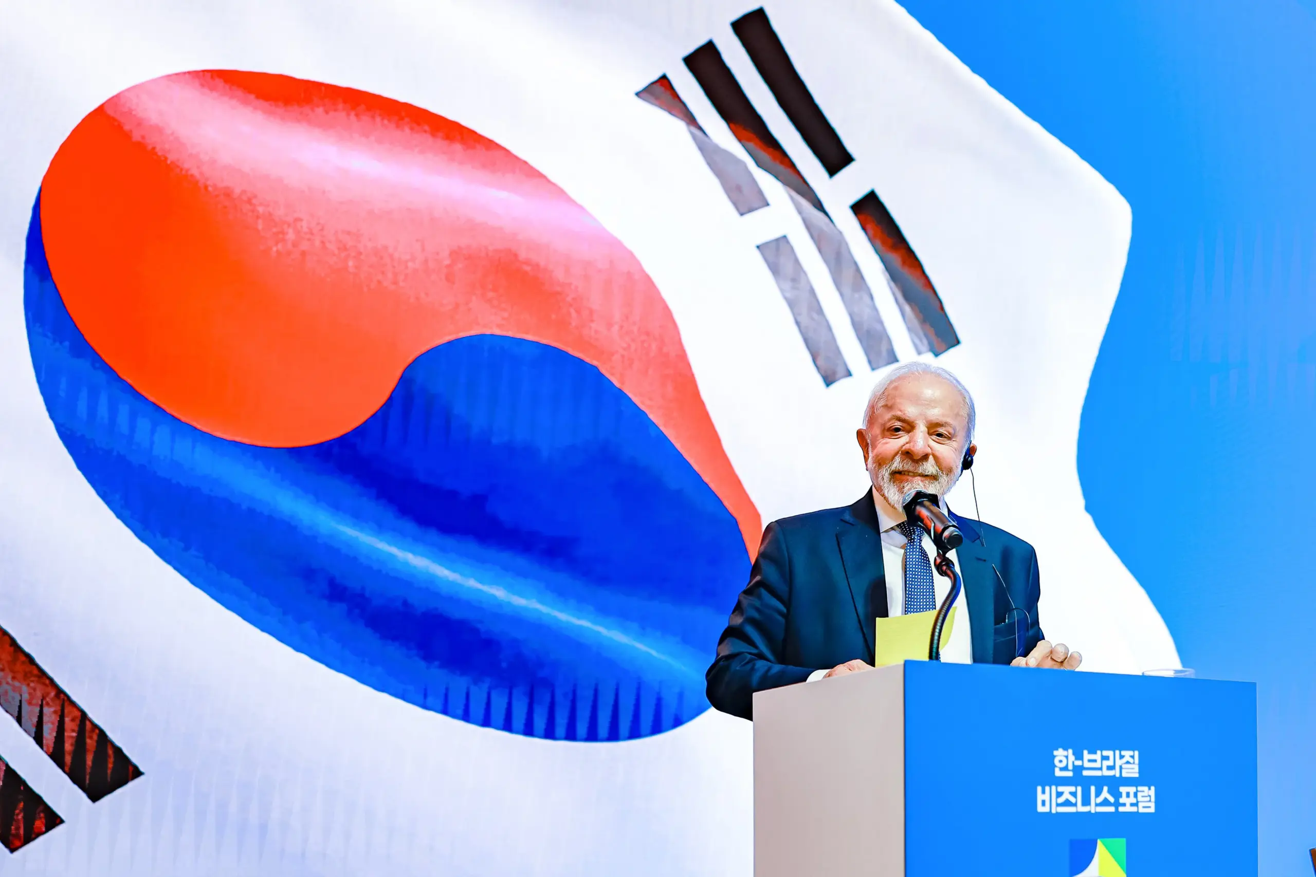 Lula pede abertura do mercado sul-coreano para produtos agropecuários brasileiros e critica protecionismo