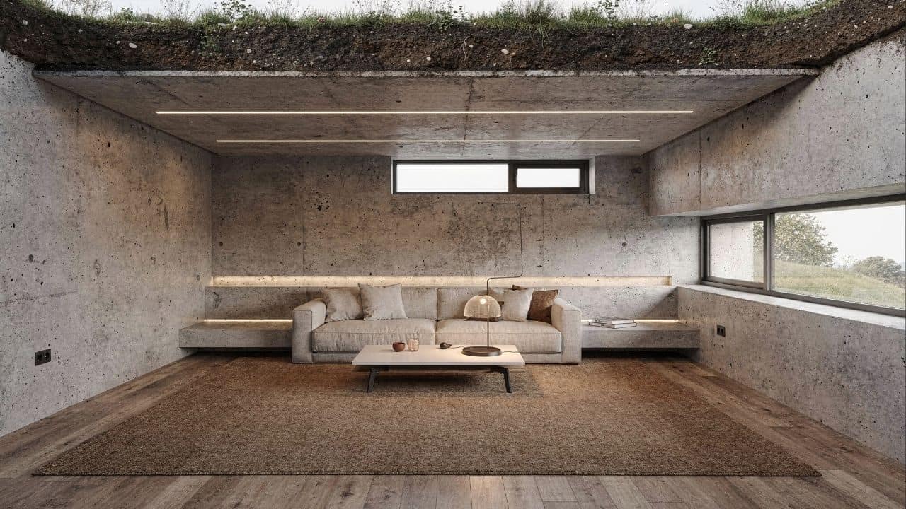 Casas subterrâneas mantêm temperatura constante durante o ano e reduzem consumo energético