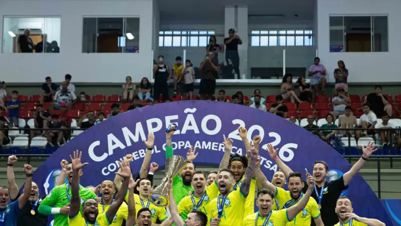 Brasil conquista 12º título na Copa América de Futsal ao vencer Argentina