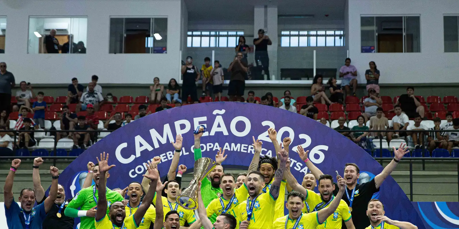 Brasil conquista 12º título na Copa América de Futsal ao vencer Argentina