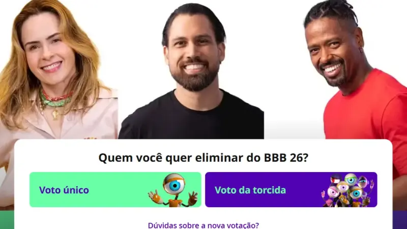 Terceiro Paredão do BBB 26: como votar e confira a parcial
