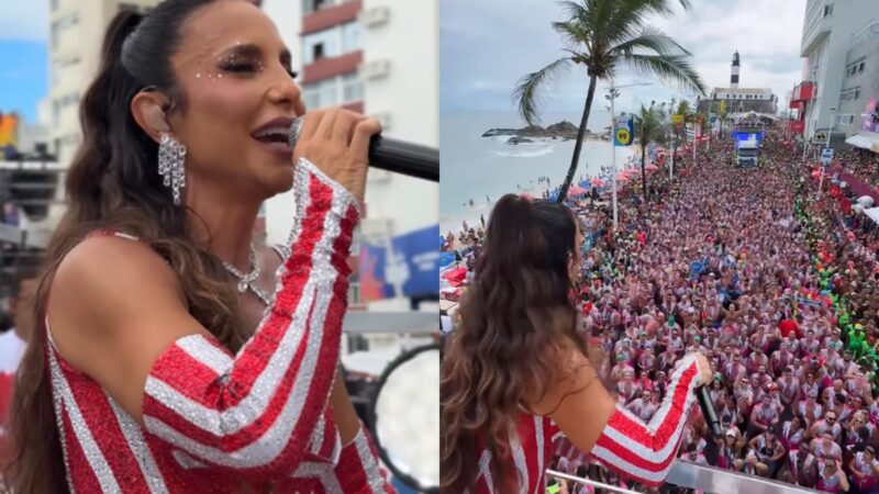 Ivete Sangalo comanda Bloco Coruja em Salvador e incentiva foliões a formar rodinhas