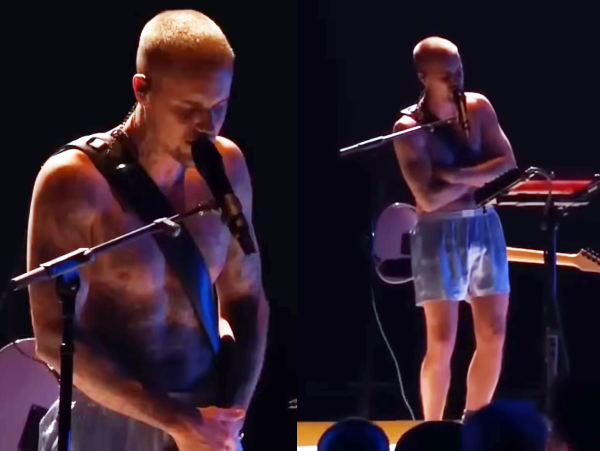 Justin Bieber se apresenta de cueca e meias no Grammy 2026