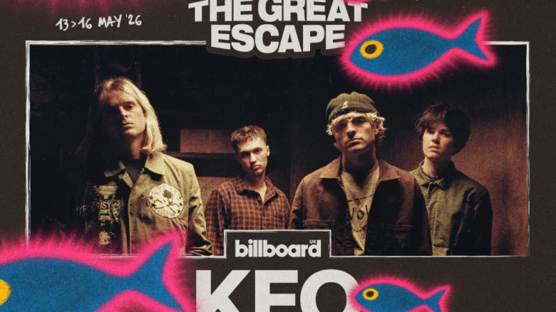 Keo será atração principal do palco Billboard U.K. no The Great Escape 2026