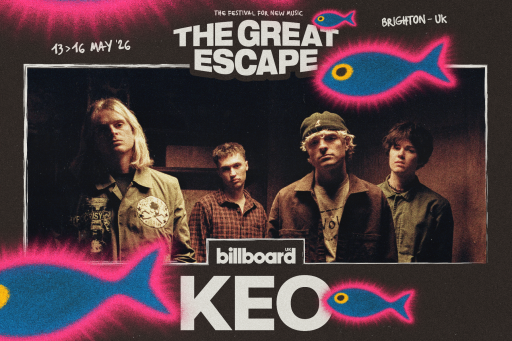 Keo será atração principal do palco Billboard U.K. no The Great Escape 2026