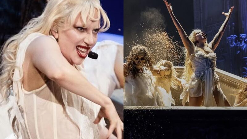 Lady Gaga quase é soterrada por dançarina durante show da turnê The MAYHEM Ball; vídeo circula