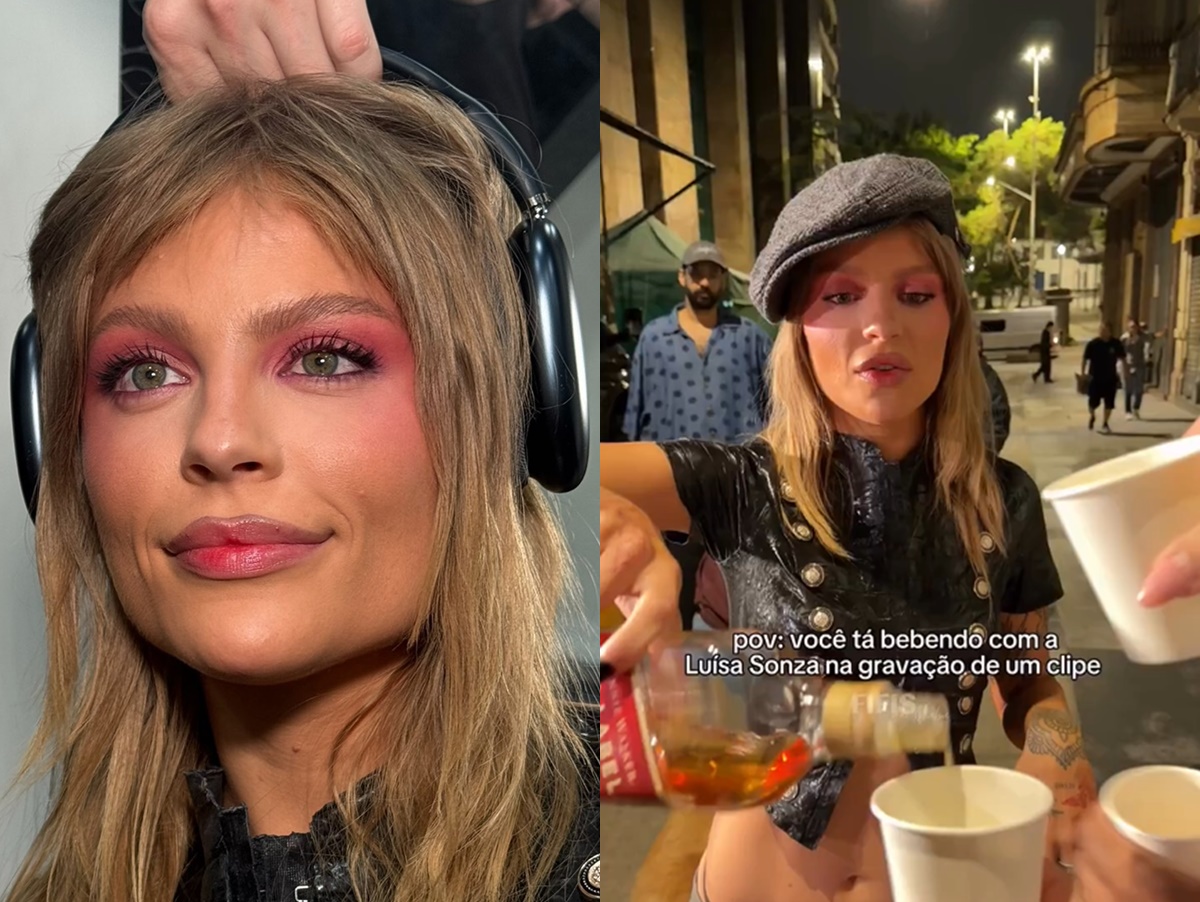 Luísa Sonza grava clipe com fãs nas ruas de São Paulo e brinda na madrugada