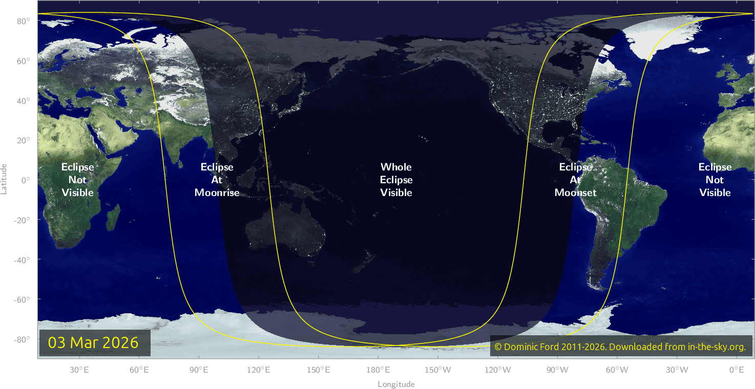 Eclipse lunar total em uma semana: onde a “Lua de Sangue” será vista