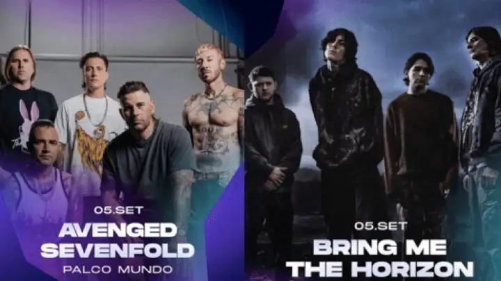 Rock in Rio 2026 confirma Avenged Sevenfold e Bring Me The Horizon