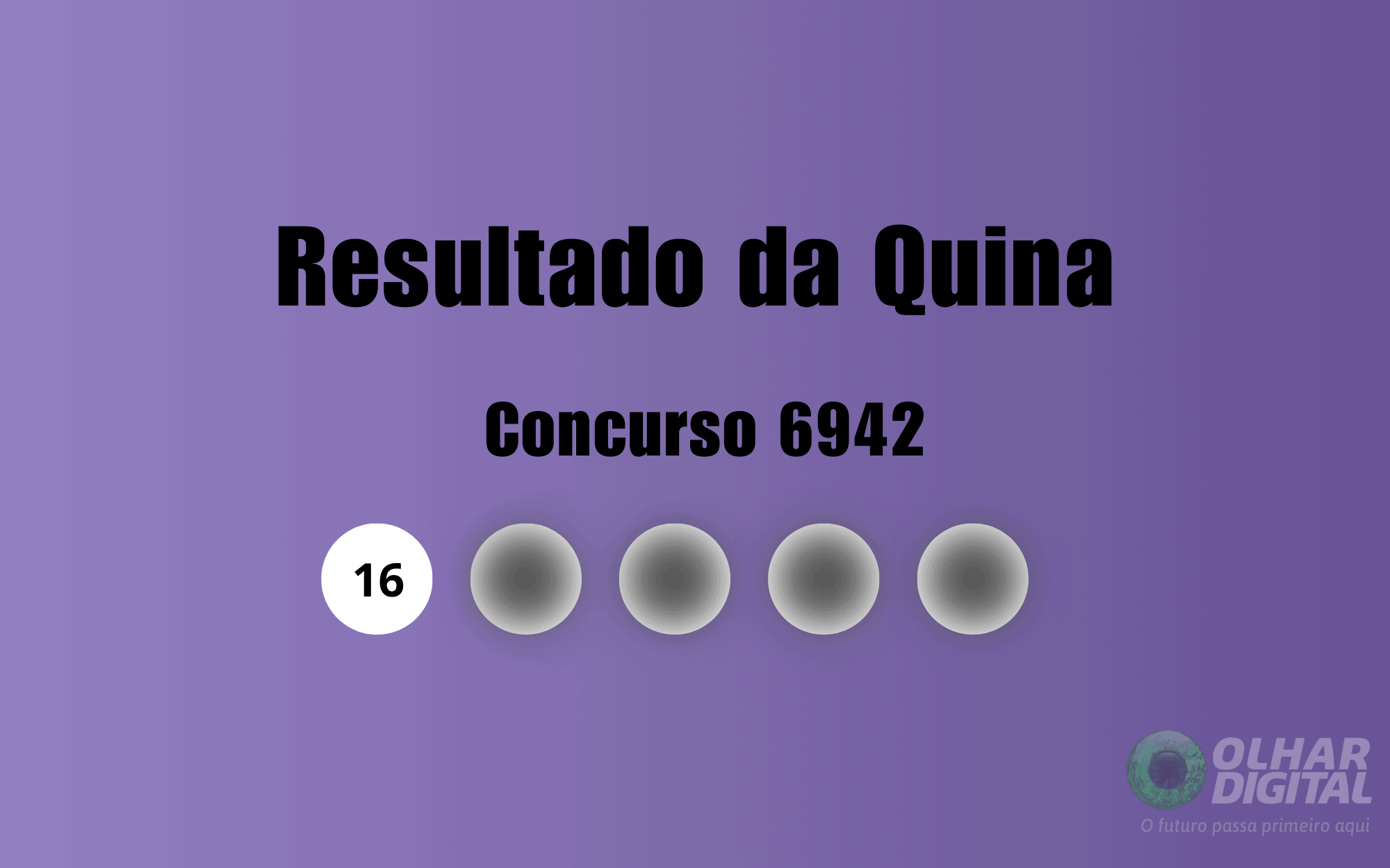Quina 6942: confira os números sorteados e detalhes do concurso