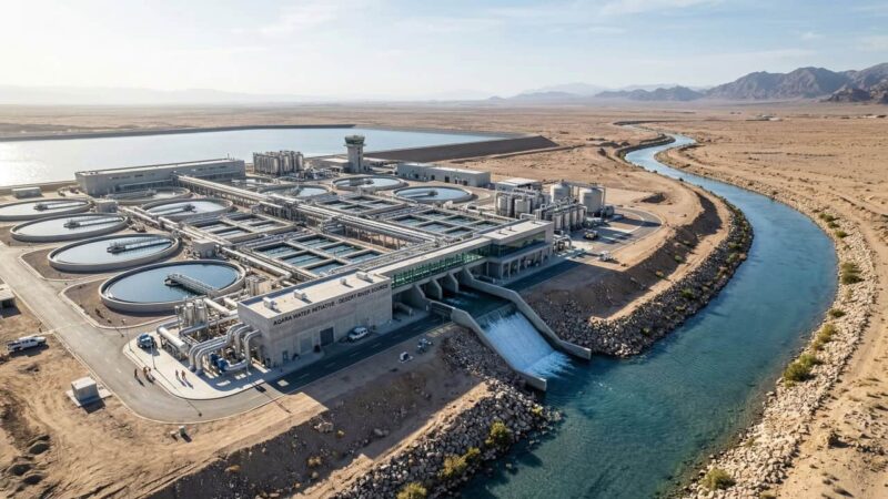 Rio artificial no Egito transforma águas residuais e forma ecossistema de 35 km