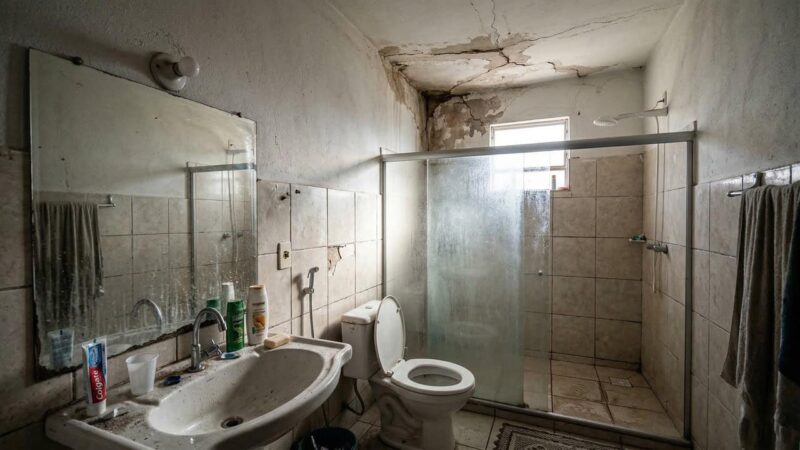 É seguro colocar caixa d’água de 3.000 L sobre a laje do banheiro?