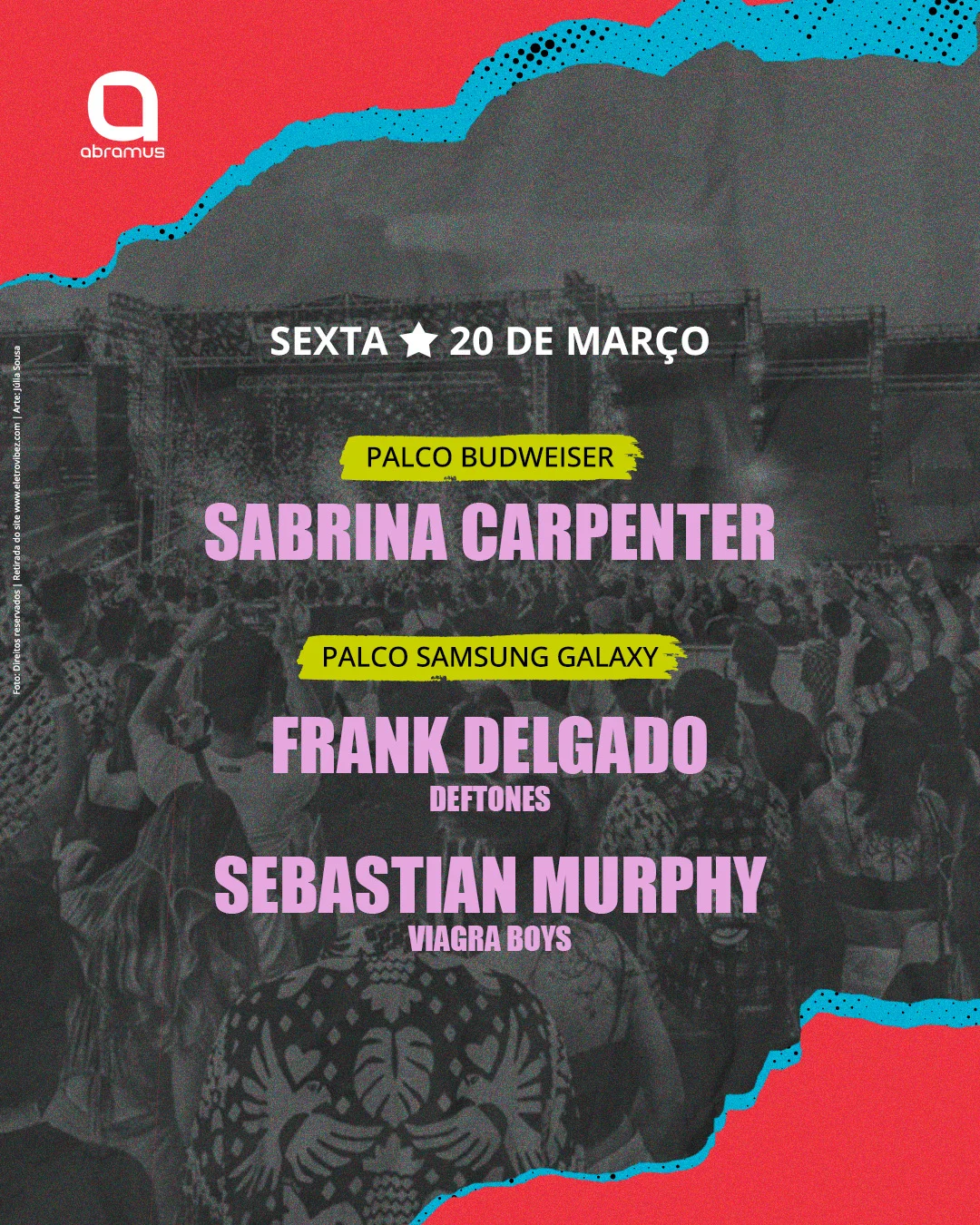 Abramus destaca titulares internacionais no line-up do Lollapalooza Brasil 2026