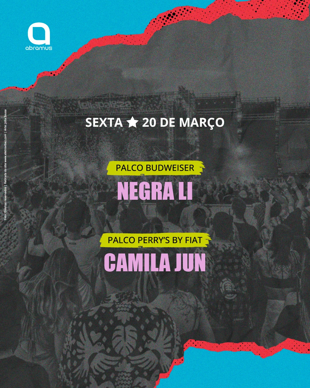 Titulares Abramus confirmados no Lollapalooza Brasil 2026