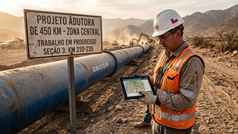 Chile planeja aqueduto de 450 km para levar água às regiões mais secas do país