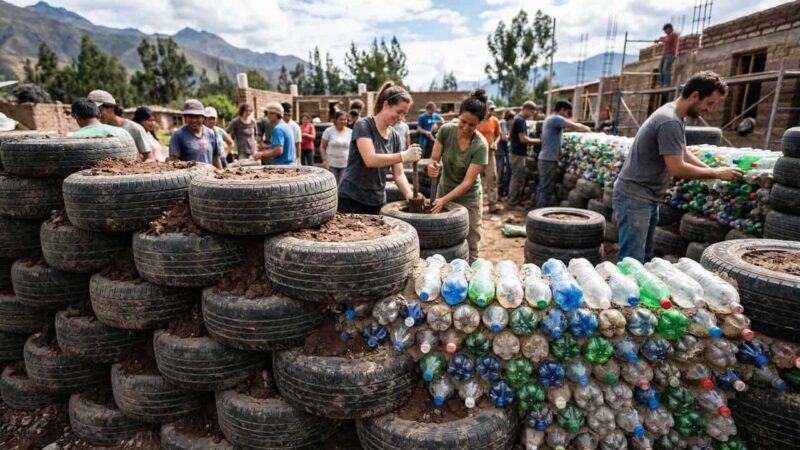 Escolas construídas com materiais reciclados se espalham e servem como ferramentas de ensino sobre sustentabilidade