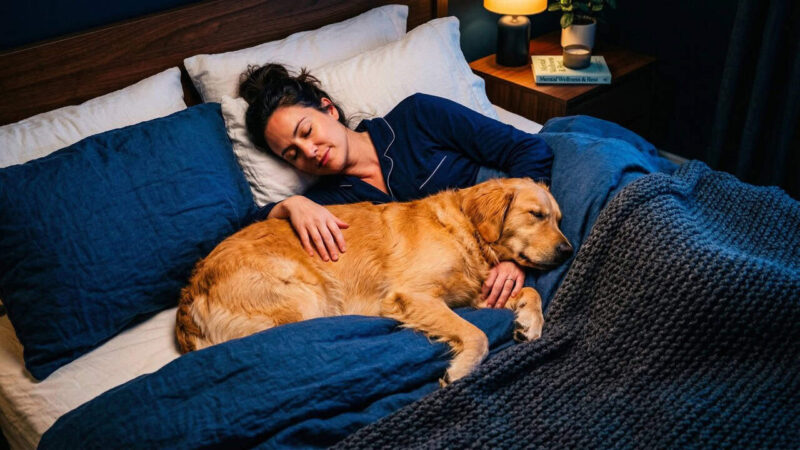 Dormir com o cachorro ativa hormônios e altera respostas fisiológicas durante o sono