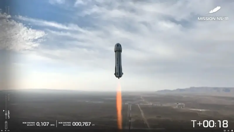 Turismo espacial em xeque: voos suspensos, ações despencam e futuro incerto
