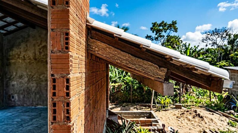 Casa se mantém fresca mesmo com termômetros acima de 40 °C usando técnicas passivas