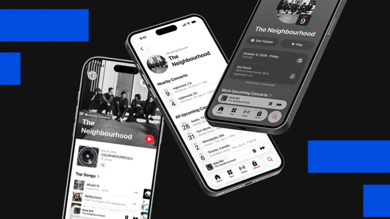 Apple Music passa a mostrar datas de turnê, locais e links de ingressos com Bandsintown e Ticketmaster