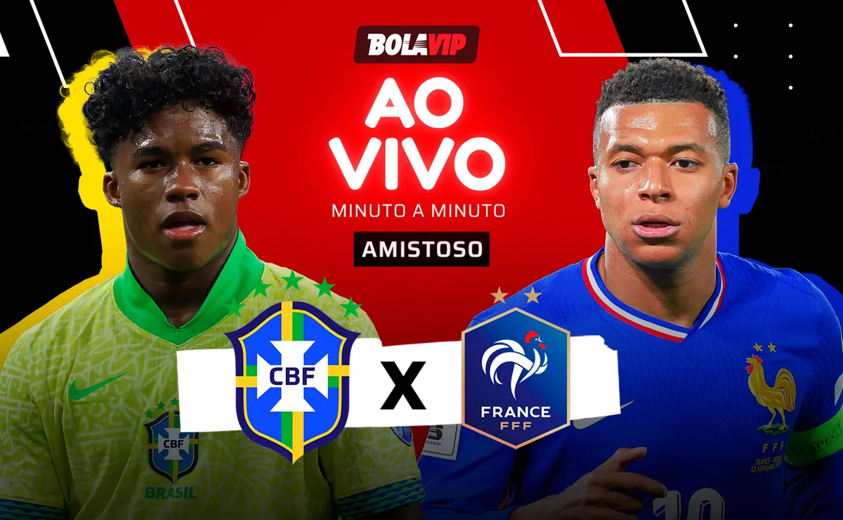 Mbappé abre o placar em Boston: França vence Brasil por 1 a 0 em amistoso