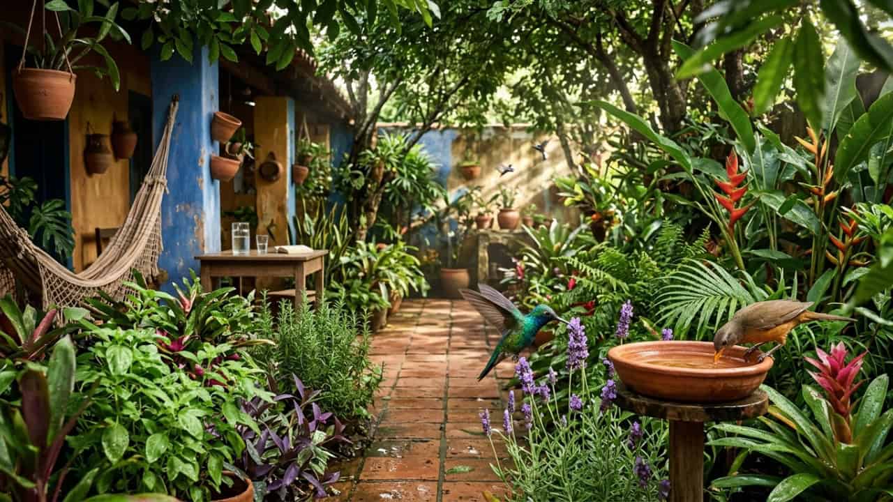 Plantas que refrescam o quintal e atraem pássaros transformam espaços externos