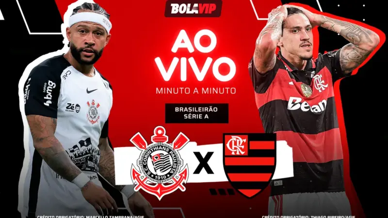 Corinthians e Flamengo empatam por 1 a 1 na Neo Química Arena; segundo tempo em andamento