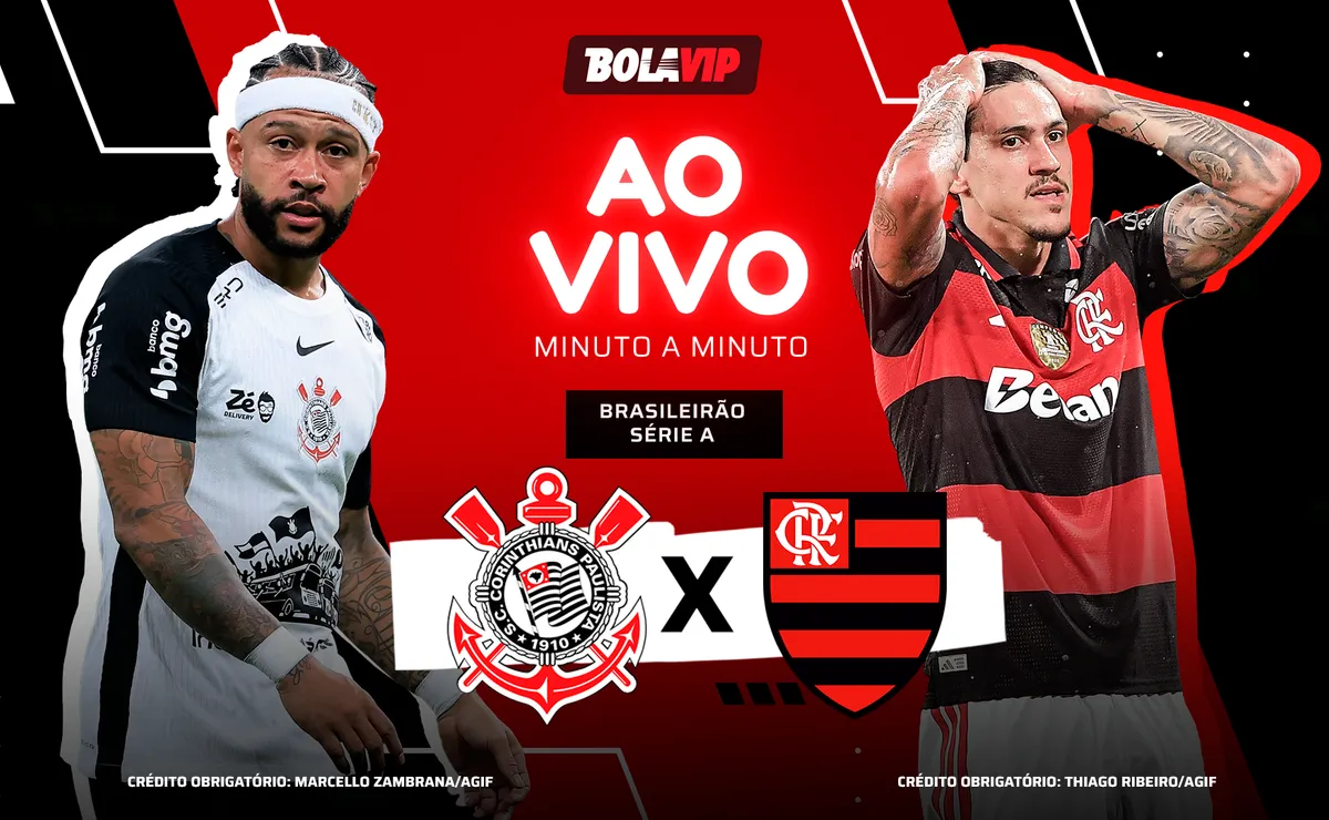 Corinthians e Flamengo empatam por 1 a 1 na Neo Química Arena; segundo tempo em andamento
