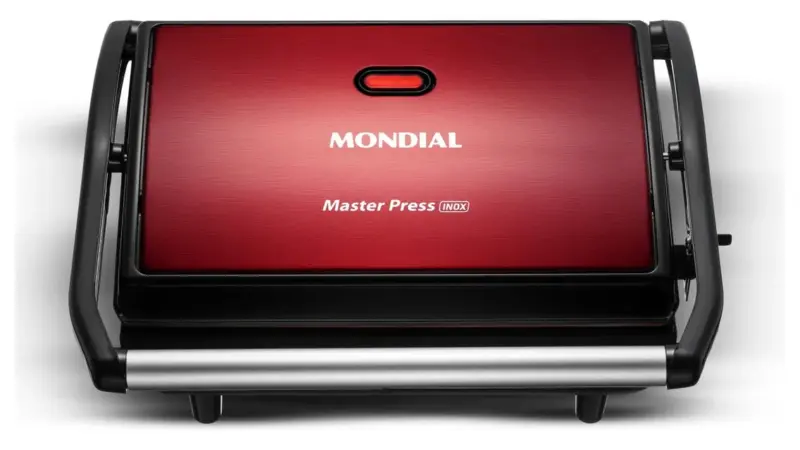 Grill e sanduicheira Mondial Press Grill PG-01-RC com revestimento cerâmico aparece em oferta