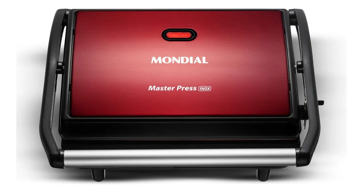 Grill e sanduicheira Mondial Press Grill PG-01-RC com revestimento cerâmico aparece em oferta