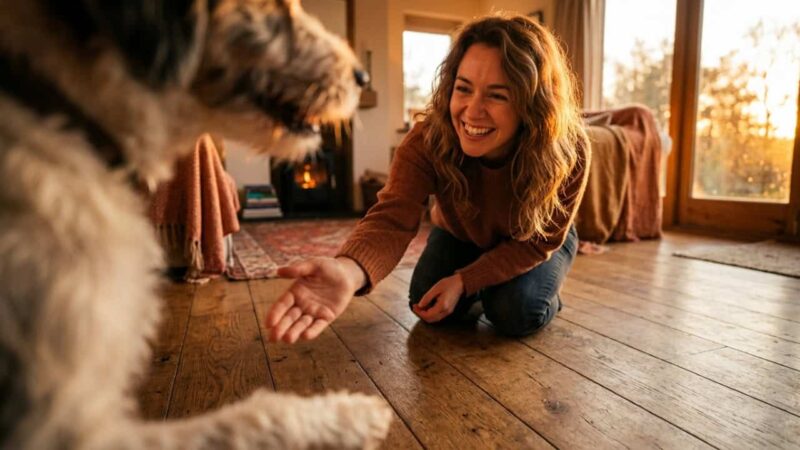 O que o cachorro quer comunicar ao lamber o rosto do dono